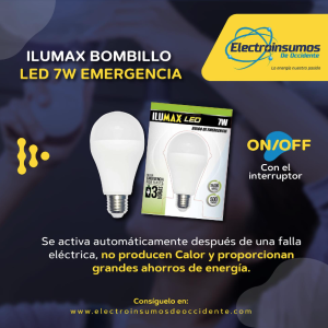 Bombillo LED 7W Emergencia