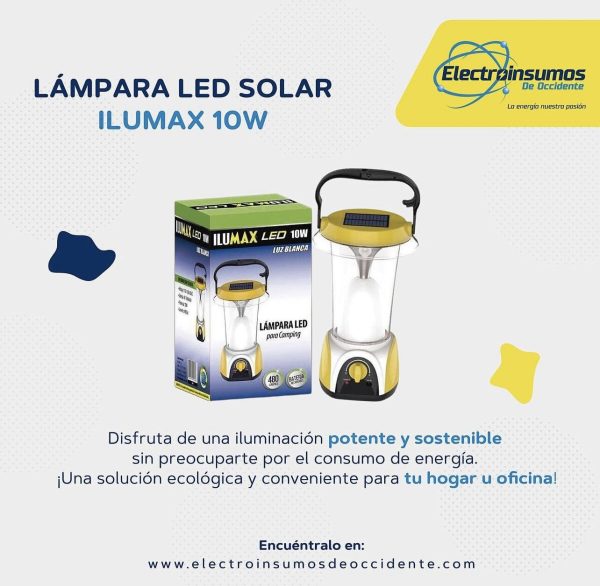 lampara led solar ilumax smart